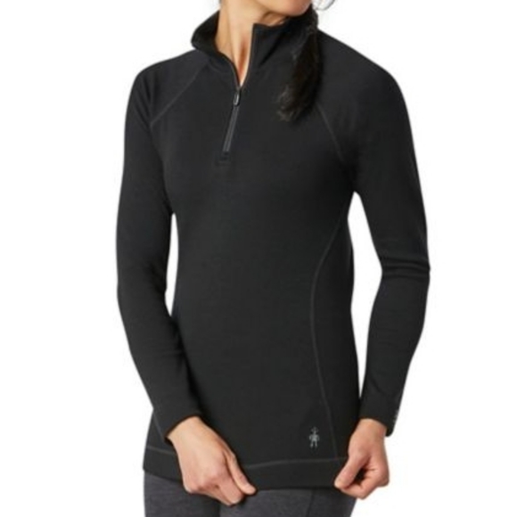 NWT Smartwool Women's Classic Thermal Merino Base Layer 1/4 Zip - Picture 2 of 3